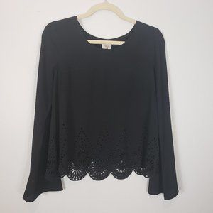 *10/$25* Self Esteem Black Long Sleeve Blouse